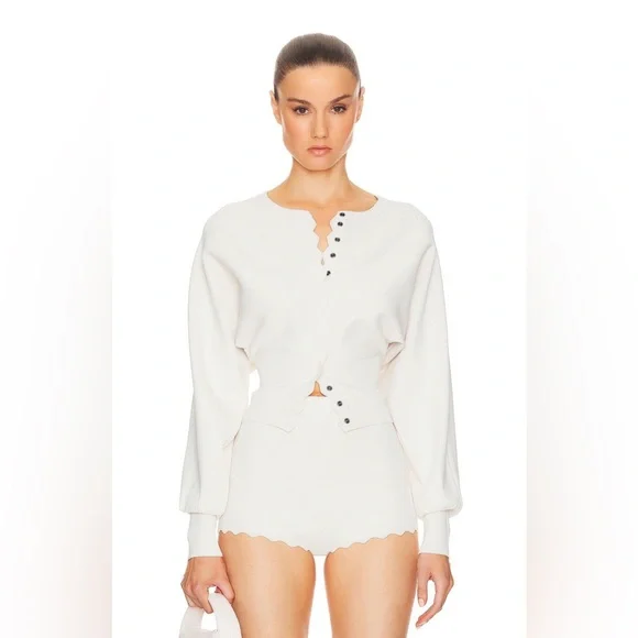 NWT Helsa Elvira Cardigan in white - Picture 3 of 12